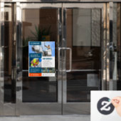 Elektrische aannemersdiensten op maat raamsticker (Kantoordeur)