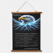 Elektrische adelaar hangend wandkleed (Voorkant)