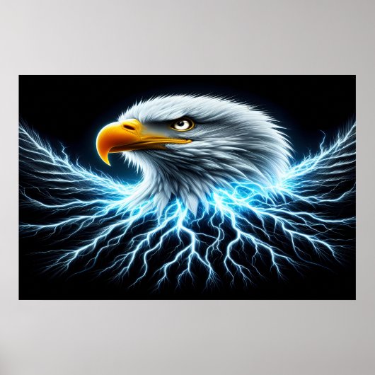 Elektrische adelaar poster (Voorkant)