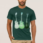 Elektrische akoestische gitaar Psychedelic Pop Art T-shirt (Voorkant)