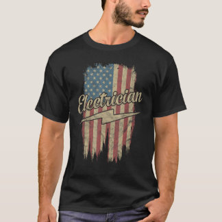 Elektrische Amerikaanse vlag Elektrisch Gift Usa P T-shirt