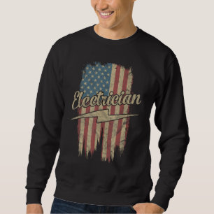 Elektrische Amerikaanse vlag Elektrisch Gift Usa P Trui