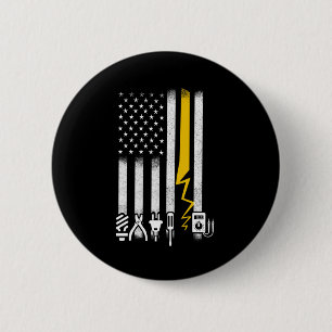Elektrische Amerikaanse vlaginstrumenten voor elek Ronde Button 5,7 Cm