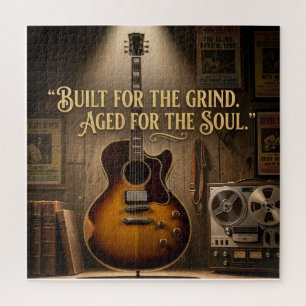 Elektrische Archtop-gitaar in vintage-stijl Legpuzzel