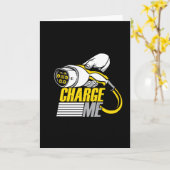 Elektrische auto kaart (Gele Bloem)