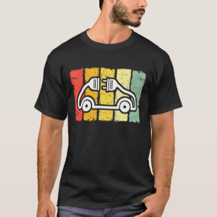 Elektrische auto met elektrische auto met elektris t-shirt