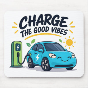 Elektrische Auto Oplaad De Goede Vibes EV Muismat