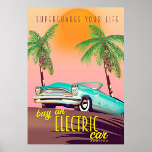 Elektrische auto  poster
