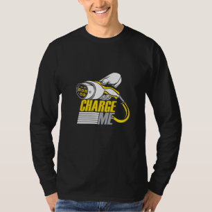 Elektrische auto t-shirt
