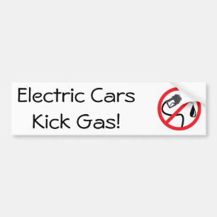 Elektrische auto's bumpersticker