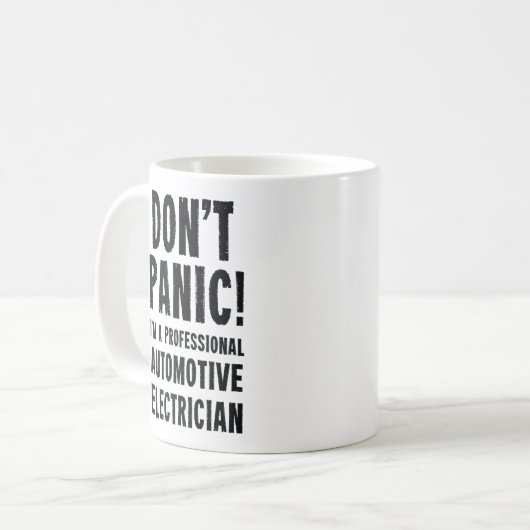 Elektrische auto's koffiemok (Voorkant links)