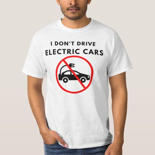 Elektrische auto's t-shirt (Voorkant)