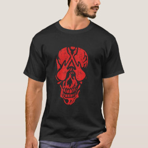 Elektrische Bas Eadg Rock Schedel Gitaar Halloween T-shirt