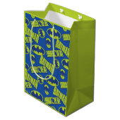 Elektrische batterij - het donkere nachtpatroon medium cadeauzakje (Achterkant Gekanteld)