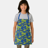 Elektrische batterij - het donkere nachtpatroon schort (Insitu)