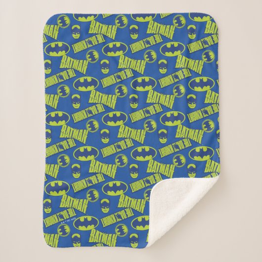 Elektrische batterij - het donkere nachtpatroon sherpa deken (Voorkant)