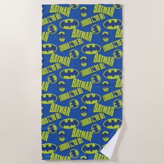 Elektrische batterij - het donkere nachtpatroon strandlaken (Voorkant)