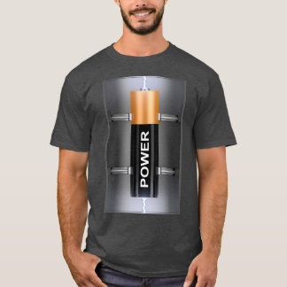 Elektrische batterij t-shirt