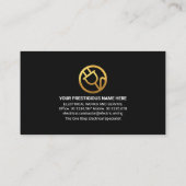 Elektrische batterijlamp visitekaartje (Achterkant)