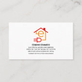 Elektrische batterijvoeding visitekaartje (Achterkant)