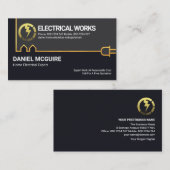 Elektrische bedrading voor de creatieve Gold Build Visitekaartje (Voorkant / Achterkant)