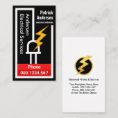 Elektrische bedradingscircuit trekt stroom visitekaartje (Voorkant / Achterkant)