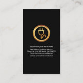 Elektrische bedradingscircuit visitekaartje (Achterkant)