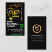 Elektrische bedradingscircuit visitekaartje (Voorkant / Achterkant)