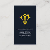 Elektrische bedradingscircuit voor thuisgebruik visitekaartje (Achterkant)