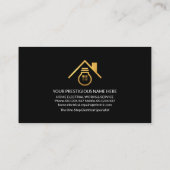 Elektrische bedradingsschakeling op het dak visitekaartje (Achterkant)