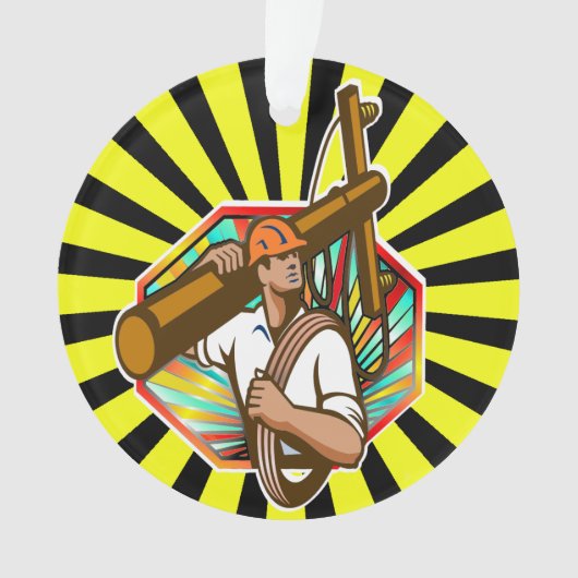 Elektrische bedrijfskrachtlijn Lineman - Waarderin Ornament (voorkant)