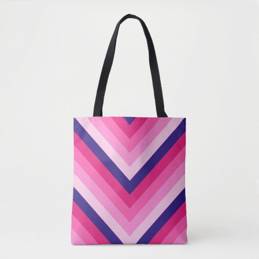 Elektrische bessen Chevron Tote Bag (Voorkant)