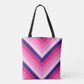 Elektrische bessen Chevron Tote Bag (Achterkant)