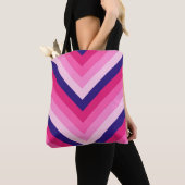 Elektrische bessen Chevron Tote Bag (Dichtbij)