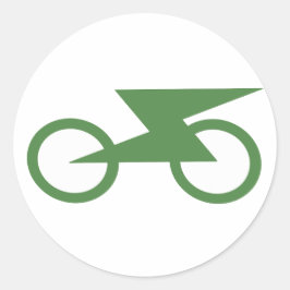 Elektrische bike ronde sticker
