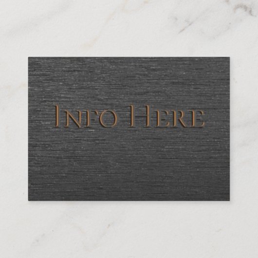 Elektrische blauwe auto, zwarte achtergrond visitekaartje (Achterkant)