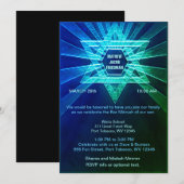 Elektrische blauwe en groene bar mitswa kaart (Voorkant / Achterkant)