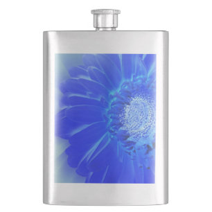 elektrische blauwe gerbera flacon