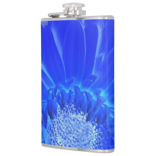 elektrische blauwe gerbera heupfles (Links)