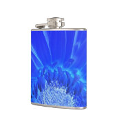 elektrische blauwe gerbera heupfles (Links)