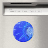 elektrische blauwe gerbera magneet (Insitu (Vaatwasser))