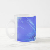elektrische blauwe gerbera matglas koffiemok (Links)