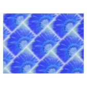 elektrische blauwe gerbera tafelkleed (Voorkant (Horizontaal))