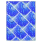 elektrische blauwe gerbera tafelkleed (Voorkant)