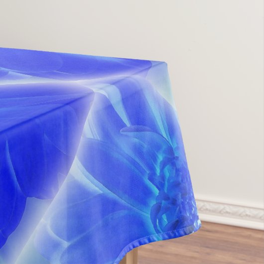 elektrische blauwe gerbera tafelkleed (Voorbeeld)