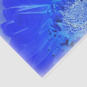 elektrische blauwe gerbera tissuepapier (Detail)