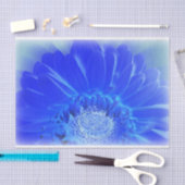 elektrische blauwe gerbera tissuepapier (Craft)