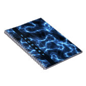 Elektrische blauwe golven | Gepersonaliseerd Notit Notitieboek (Rechterzijde)