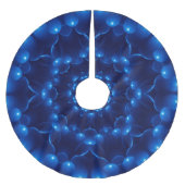 Elektrische blauwe kaleidoscoop kerstboom rok (Voorkant)
