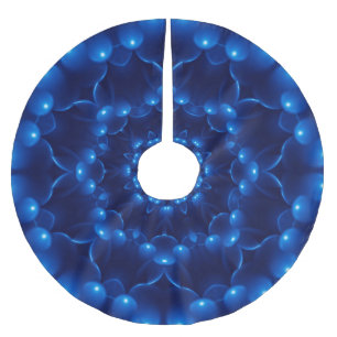 Elektrische blauwe kaleidoscoop kerstboom rok